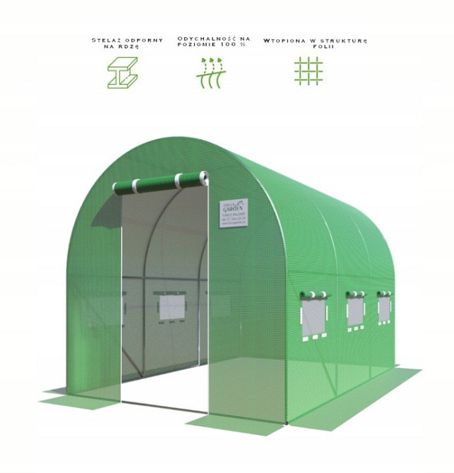 Парник, теплиця 10 м² (4х2,5х2м) Польща Київ - фото 3