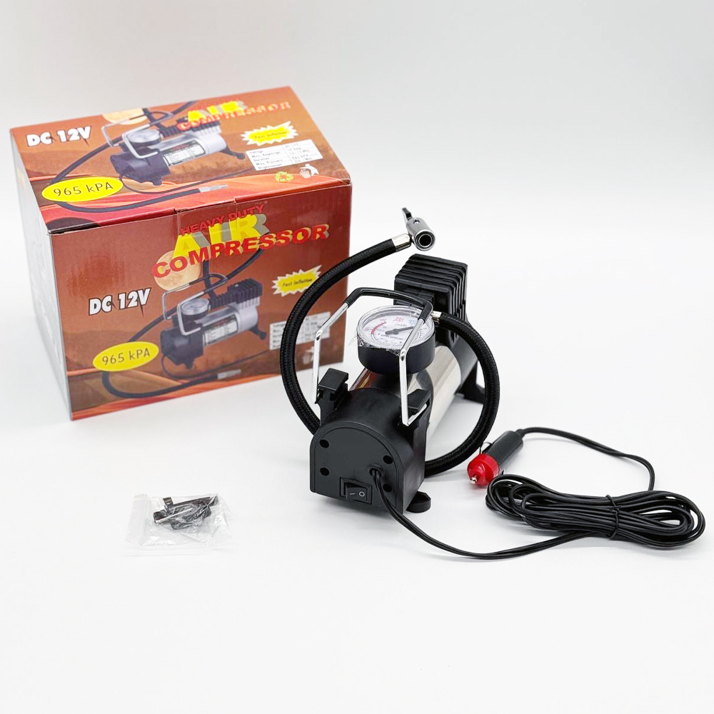 Автомобільний компресор від прикурювача 40 л/хв, 965кПа, Air pump HS-208 / Повітряний насос для шин Київ - фото 10