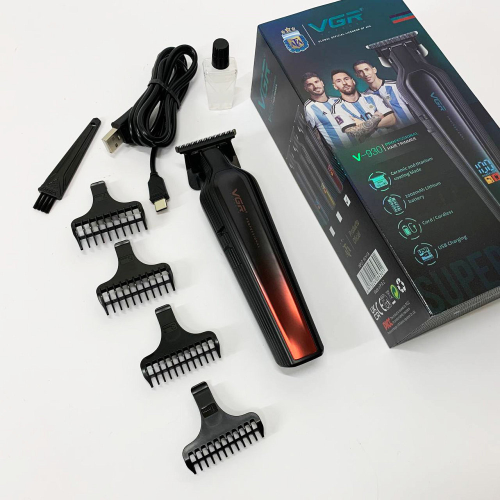 Професійна окантовочна машинка для стрижки волосся, Акумуляторний універсальний тример для стрижки DF-42 Львів - фото 3