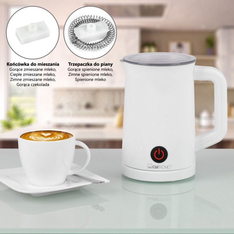 Вспениватель молока 300 мл 2в1 для подогрева и вспенивания Clatronic MS (3693) Нововолынск - изображение 8