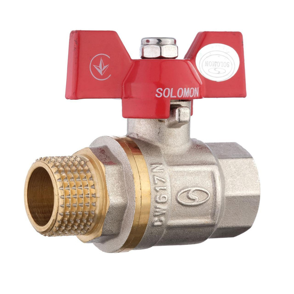 Кран шаровый прямой SOLOMON 1/2″ НВ КБ PN40 B1008 (000000539) Киев - изображение 1
