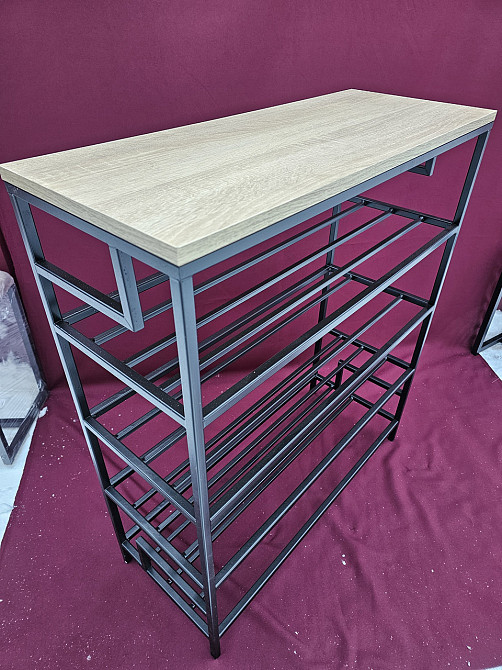 Полиця LOFT лофт 75 см етажерка для взуття (M-102) Київ - фото 9