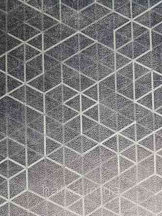 Шпалери флізелінові Decoprint Essentials EE22552 геометричні фігури, трикутники смуги ромби сині Київ