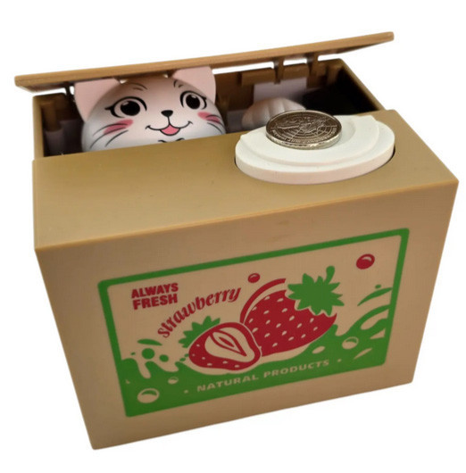 Скарбничка для монет інтерактивна Котик Київ - фото 1