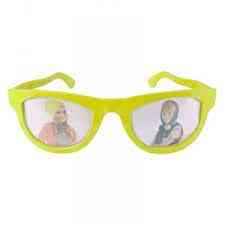 Фоторамка-окуляри "Jumbo" жовта фото 7х8,5 см. Рівне