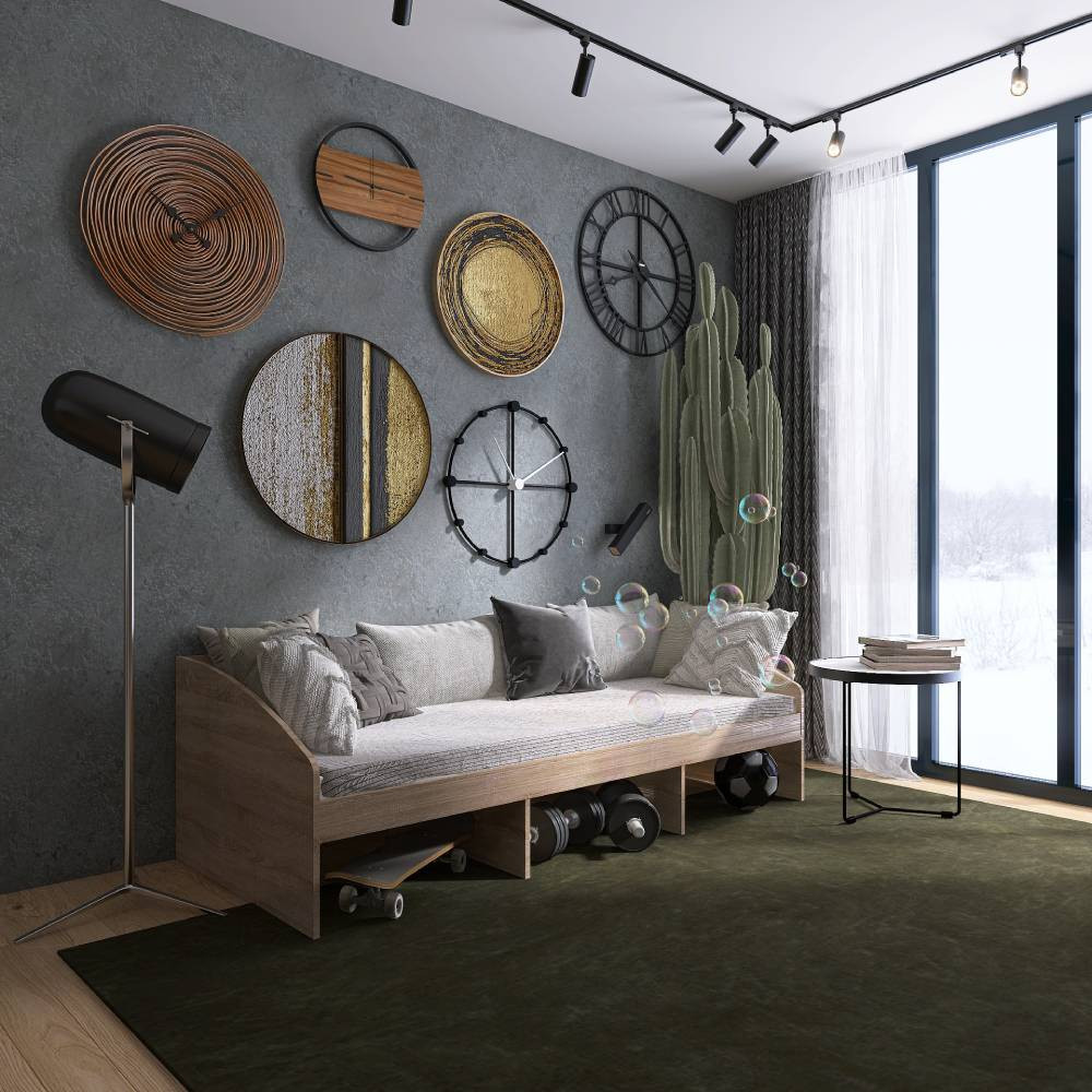 Кровать односпальная Эверест Комфорт 3 193х84х59 см Дуб сонома (DTM-5730) Львов - изображение 2