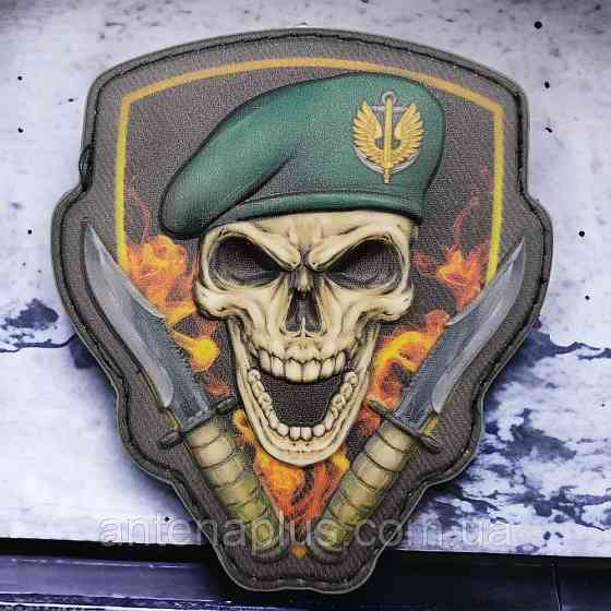 Череп беретний знак Морська піхота об'ємний шеврон / патч Київ