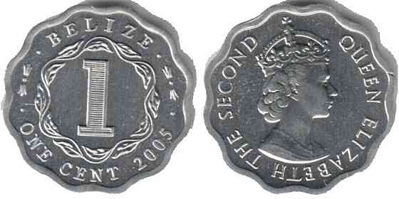 Belize Белиз - 1 Cent 2005 UNC Полтава