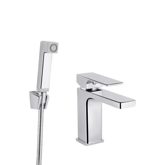 Змішувач для раковини Qtap Gemini з гігієнічним душем QTGEM272CRM45689 Chrome Київ