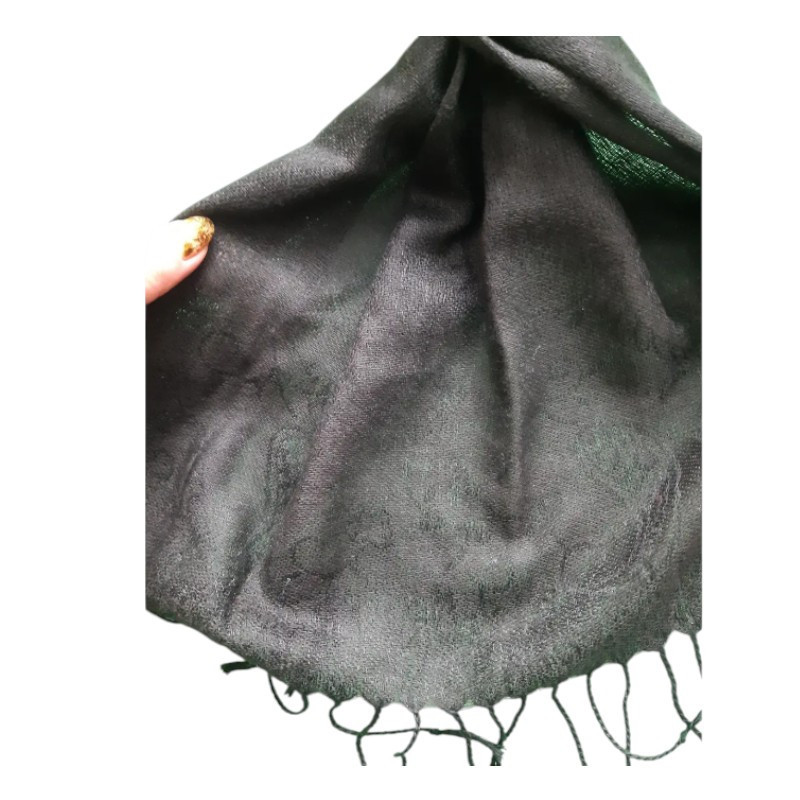 Шарф женский теплый 170 на 65 см черный Киев - изображение 4