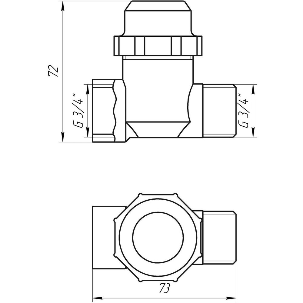 Фільтр грубого очищення SOLOMON 3/4″ ЗВ нікель з відстійником (8015) TD1053 (000001686) Київ - фото 5