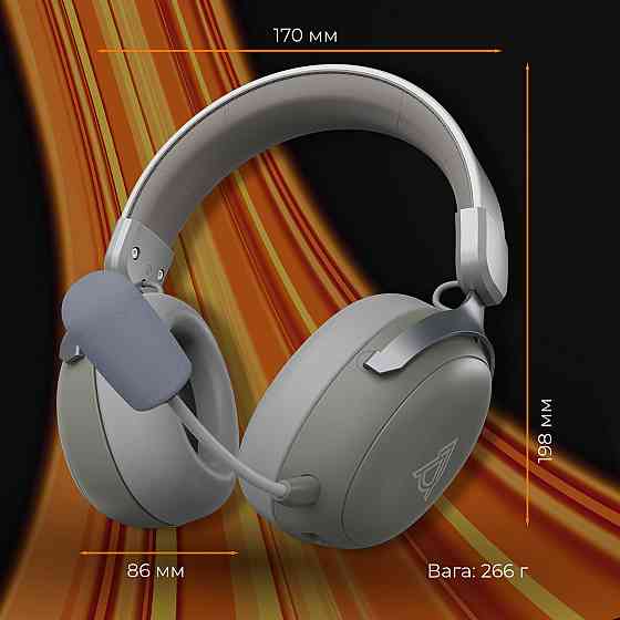 Bluetooth-гарнітура Ajazz AHM08 MAX 3-Mode Grey (AHM08-MAX-GW) ( 23787 ) Харьков