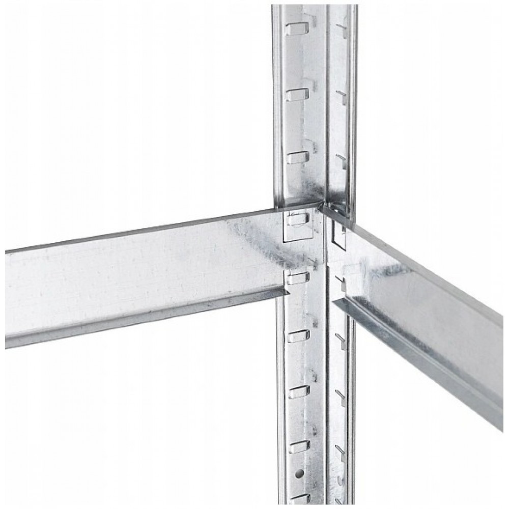 Металевий поличний стелаж вітрина з полицями Siker G9040 180х90х40 см Київ - фото 4