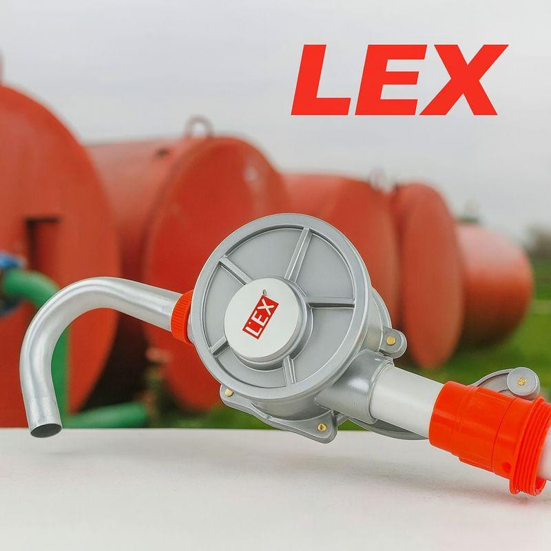 Ручний насос для палива та масла LEX 125 портативний ручний насос для перекачування палива бочковий насос для палива Львів - фото 1
