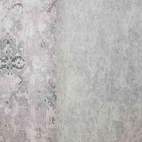 Обои метровые винил на флизелине Decowall Retro под штукатурку структурные плотные светло серые белые Киев