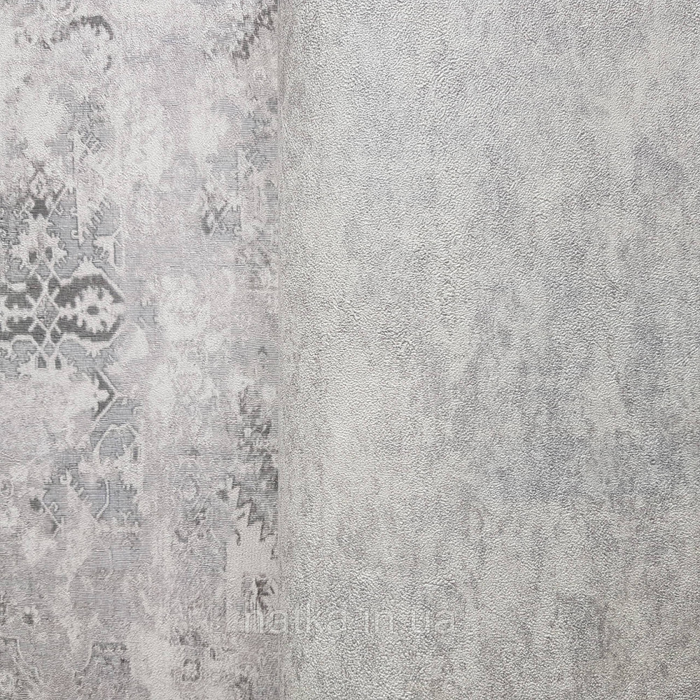 Обои метровые винил на флизелине Decowall Retro под штукатурку структурные плотные светло серые белые Киев - изображение 1
