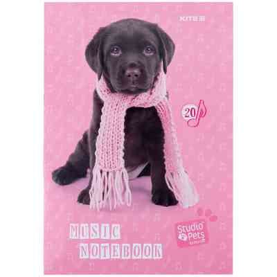 Зошит Kite для нот Studio Pets А4, 20 аркушів (SP24-404) Вінниця