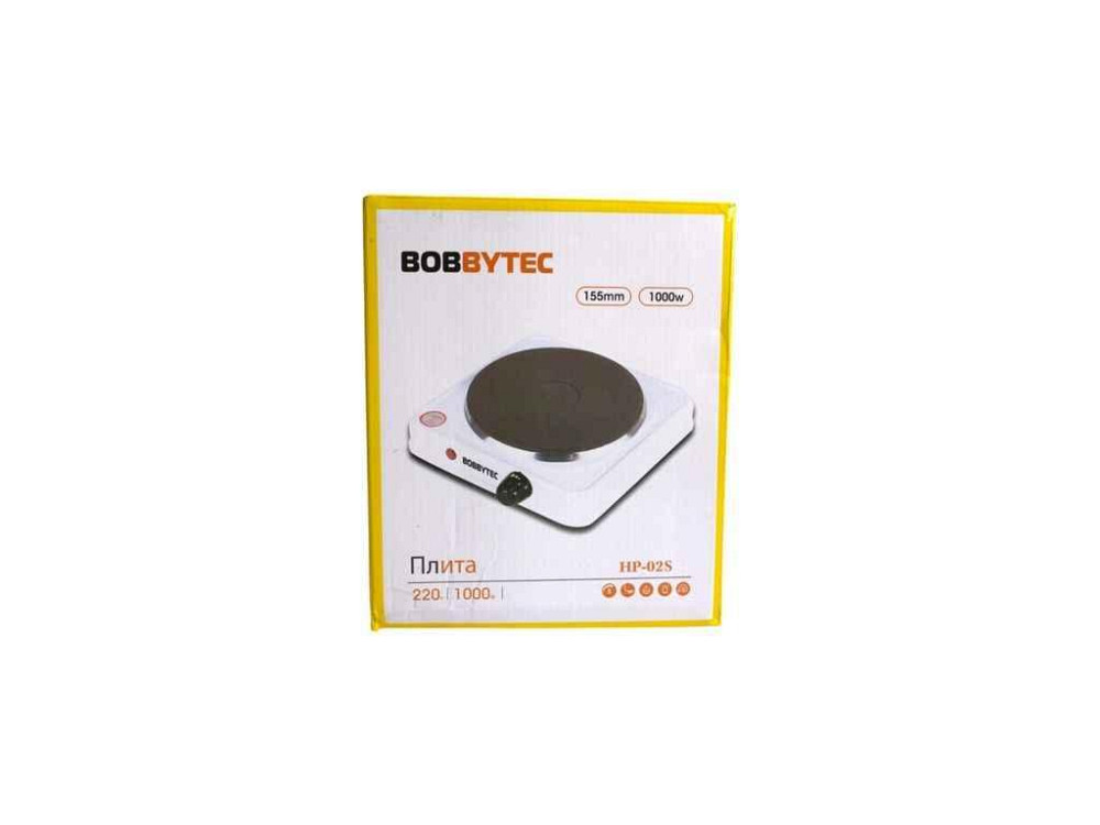 Електроплита 1000Вт 1комф. HP-02S ТМ BOBBYTEC Київ - фото 1