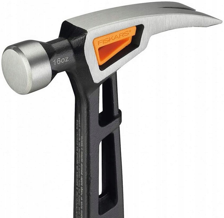 Универсальный Молоток - гвоздодер столярный Fiskars IsoCore (M) 16oz/13.5