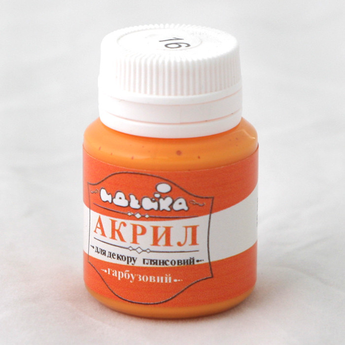 Акрил для декору "Гарбузовий", 20мл, шт Київ - фото 1