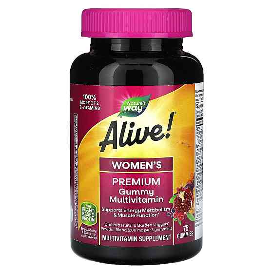 Вітаміни для жінок (Alive Women&apos;s Vitamins) зі смаком фруктів 75 жувальних таблеток Київ