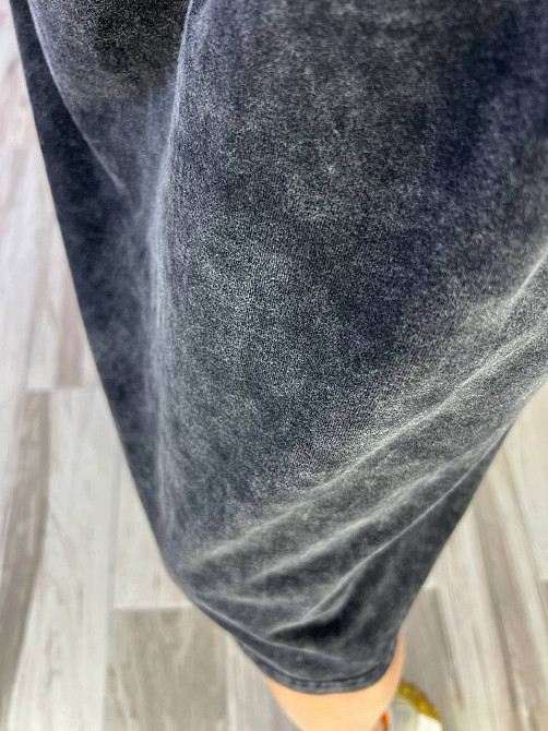 Платье-футболка женское A-N 2666-1 тай-дай оверсайз, черный, one size Киев - изображение 8