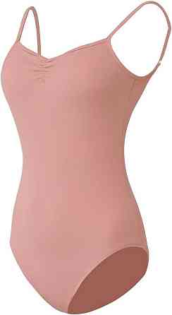 Купальник для танцев ROYAL SMEELA Camisole Backless розовый регулируемые бретели балетный леотард спандекс Киев
