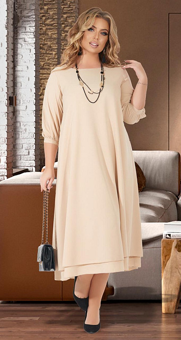 Ошатне шифонове плаття великого розміру (56) Київ - фото 1