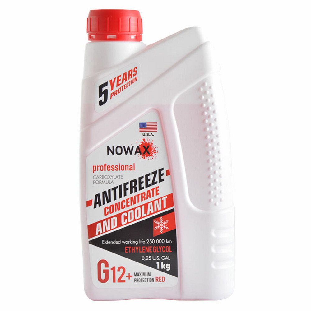 Антифриз NOWAX RED G12 концентрат (червоний) 1кг Киев - изображение 1