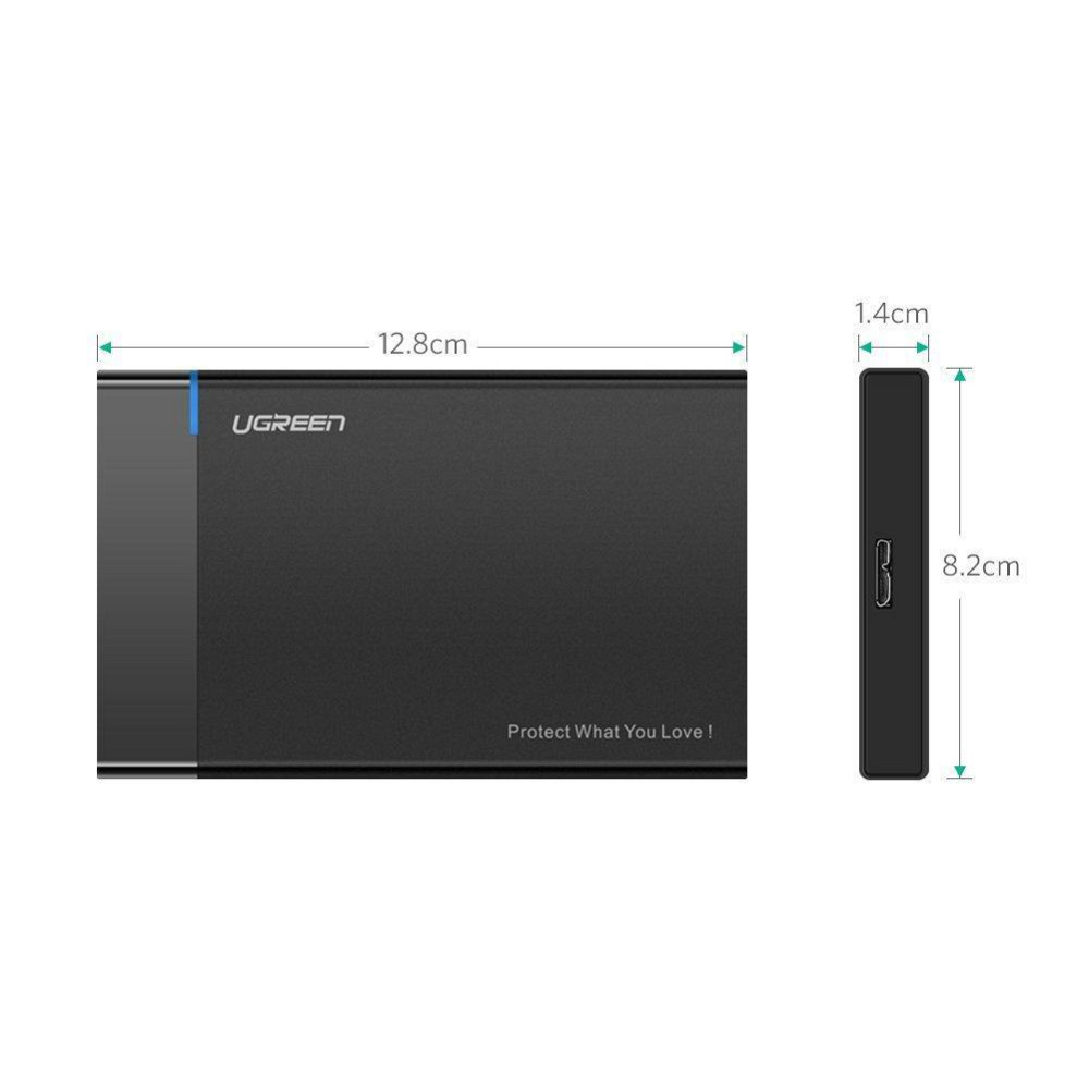 Внешний корпус для жесткого диска Ugreen US221 (HDD/SSD карман) SATA 2.5