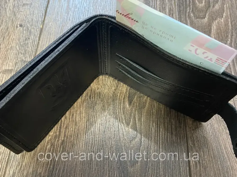 Шкіряна обкладинка портмоне на посвідчення "ДСНС" Київ - фото 4