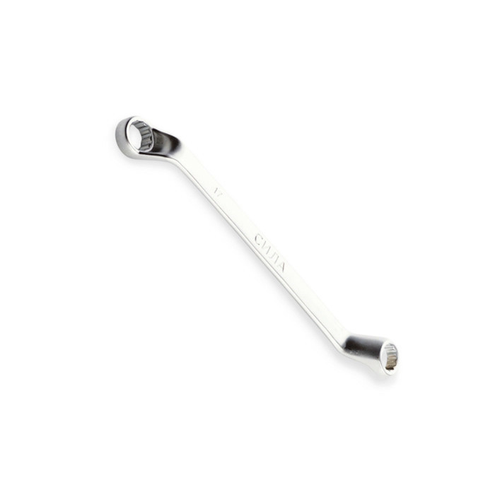 Ключ накидной изогнутый 16х17 мм CrV satine Мукачево - изображение 1