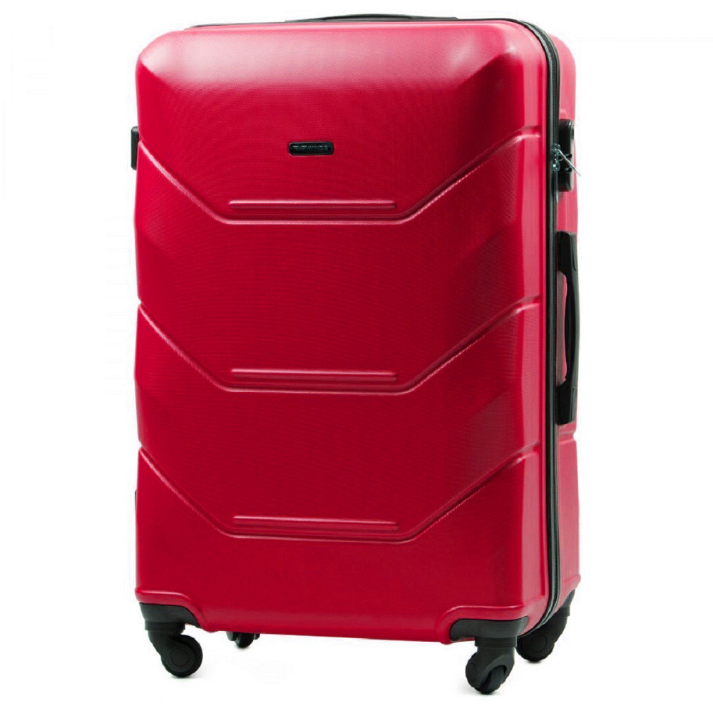 Валіза пластикова WINGS 147 велика 75 см червона Київ - фото 1