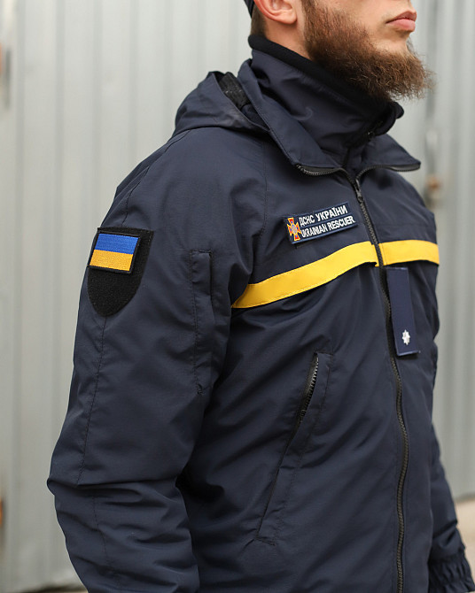 Куртка вітровка Patrol для ДСНС на сітці синя Запорожье - изображение 5