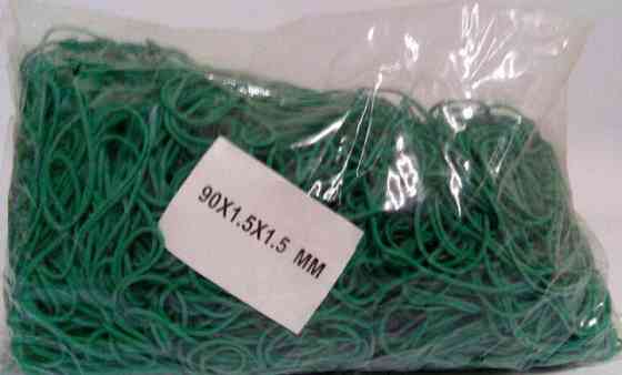 Денежная Резинка  №90 ( зеленая )*1,5мм  1 кг 