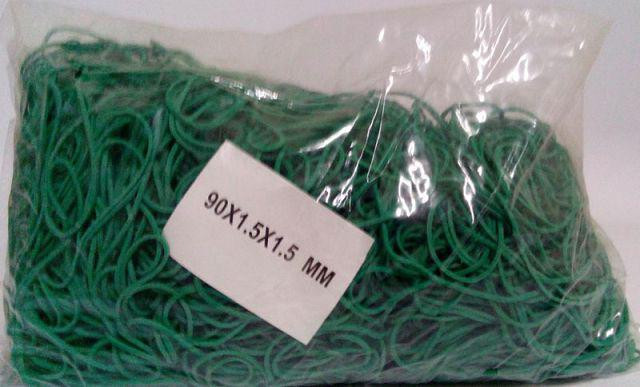 Денежная Резинка  №90 ( зеленая )*1,5мм  1 кг 