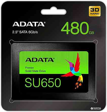 SSD ADATA Ultimate SU650 480GB 2.5" SATA III 3D NAND TLC (60221) Київ