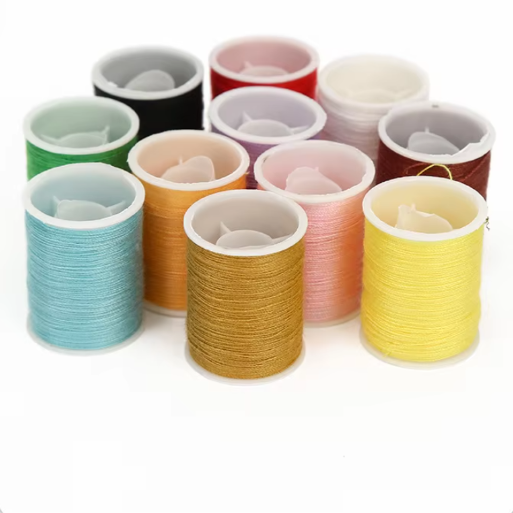 Набор для шитья аксессуары для шитья: нитки, иголки, ножницы с сумкой на молнии цвет чёрный Каменец-Подольский - изображение 4