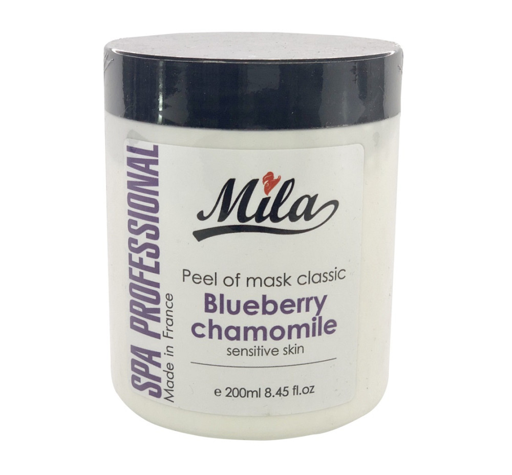 Альгінатна маска з екстрактом чорниці та ромашки для чутливої шкіри обличчя Mila Perfect 200 г Київ - фото 1