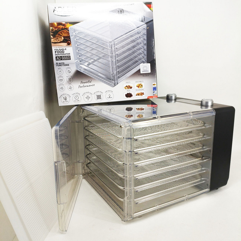 Сушарка для овочів та фруктів Adler AD 6660 600Вт харчовий дегідратор ZT-80 Львів - фото 6
