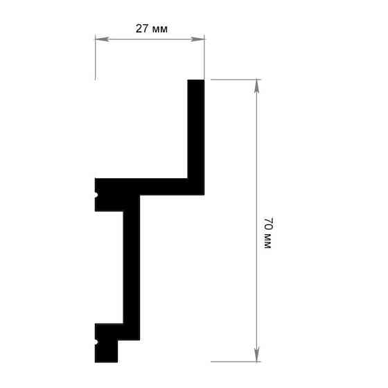 Карниз полимерный для LED освещения Grand Décor KH 915 Днепр