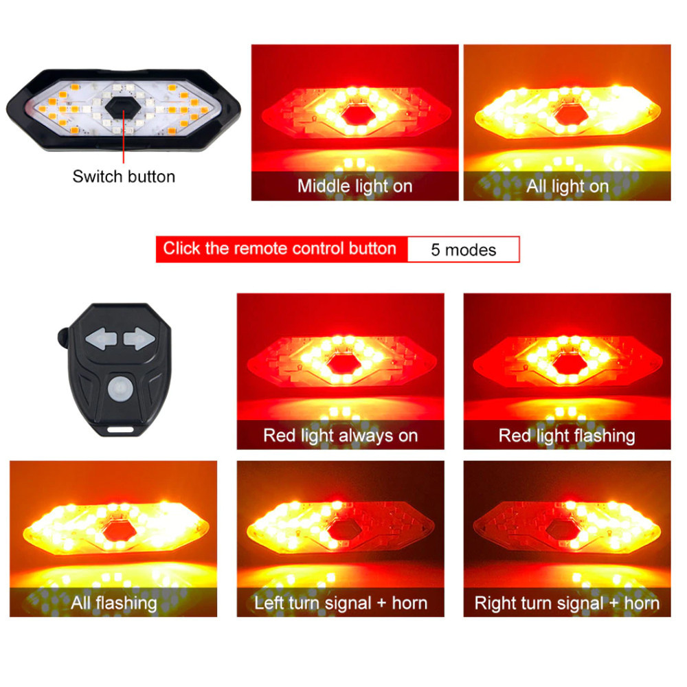 Подарочный набор для велосипедиста (Задний стоп с поворотниками и велофара с сигналом) Бровары - изображение 9