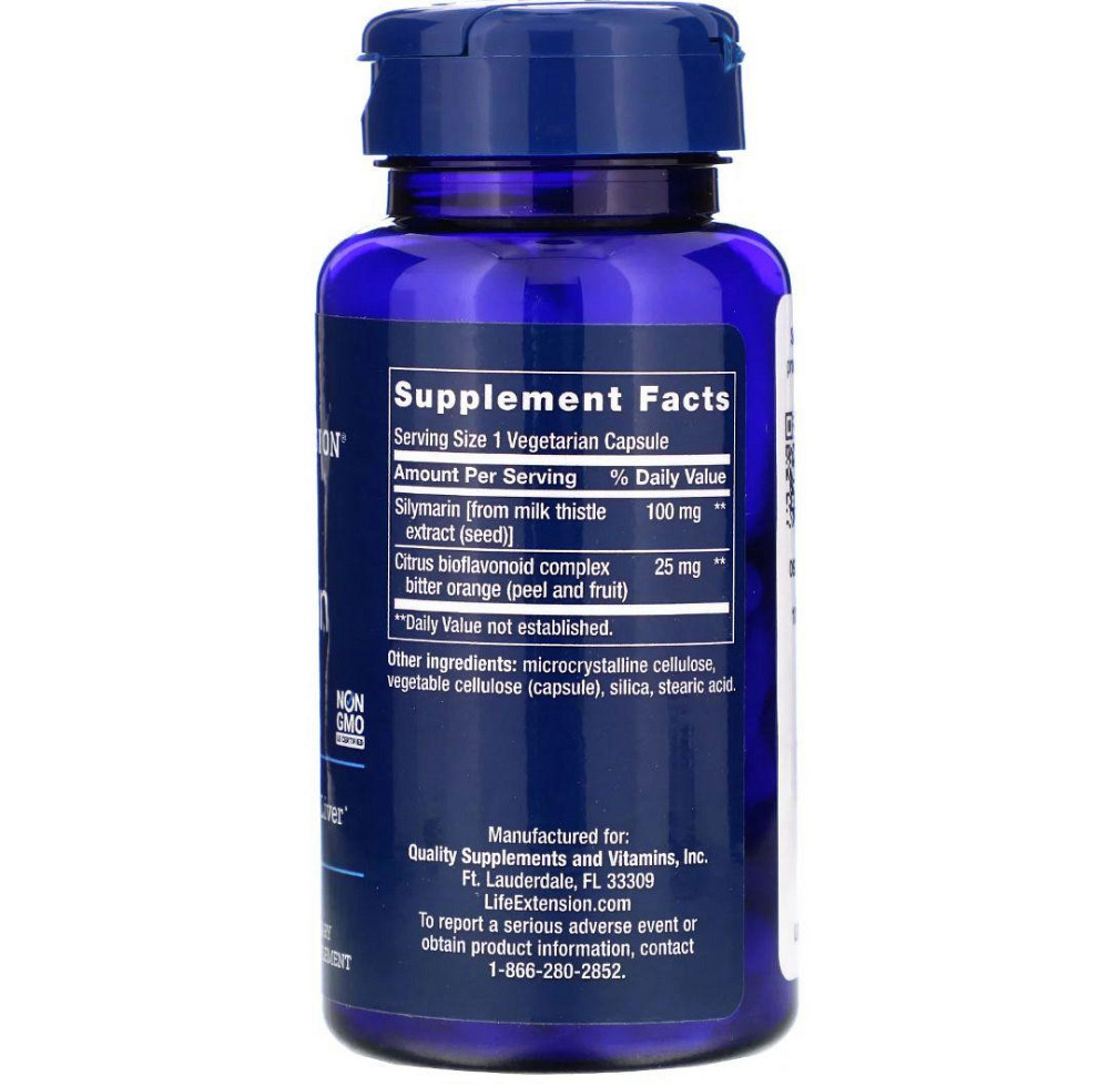 Силімарин (екстракт розторопші) Life Extension Silymarin 100 мг 90 капс Київ - фото 2