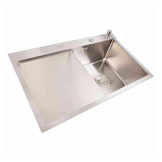 Кухонна мийка CM 78*50 R нержавійка VALESO Handmade (круглий сифон 3,0/0,8) Коломыя