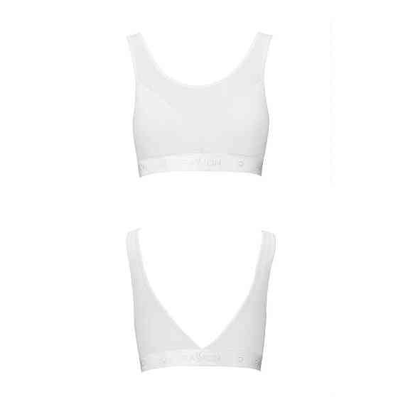 Топ з прозорою вставкою Passion PS002 TOP S, white Sex Aura Київ