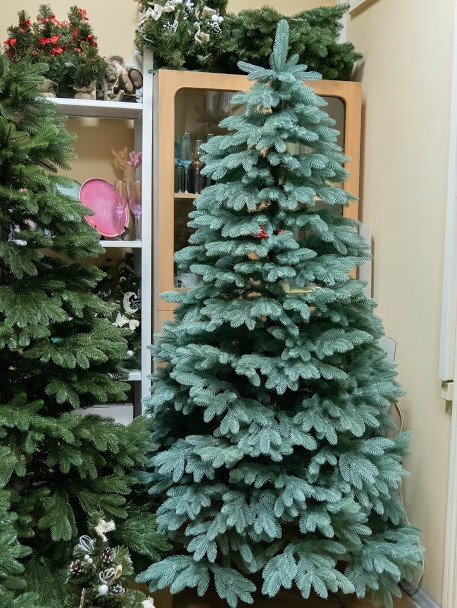 Штучна пухнаста ялинка Преміум (висота 1.50 м) лита (Блакитна) Вінниця - фото 4