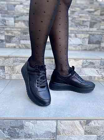 EMELI Кросівки жіночі EMELI 701/1 чорні (весна-осінь, шкіра+замша натуральна) (4122) Коломия