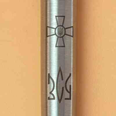 Ручка шариковая Parker JOTTER 17 ARMY SS CT BP Эмблема ВСУ + Трезубец ВСУ (16132_W101b) Винница