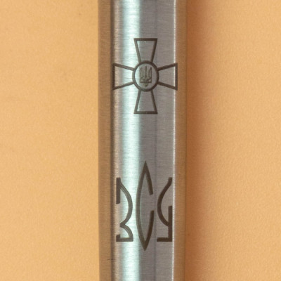 Ручка шариковая Parker JOTTER 17 ARMY SS CT BP Эмблема ВСУ + Трезубец ВСУ (16132_W101b) Винница - изображение 2