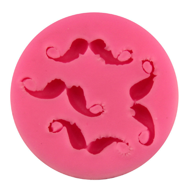 Силиконовый молд Усы 45 мм розовый Киев - изображение 7